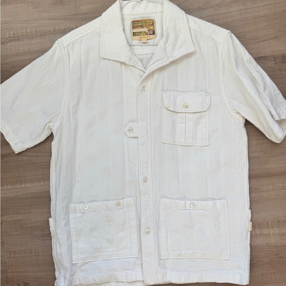 Aime Leon Dore White mechanic Shirt